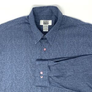 City‎ Streets Slate Gray Lightweight Long Sleeve Button Up Men's Shirt Size XL